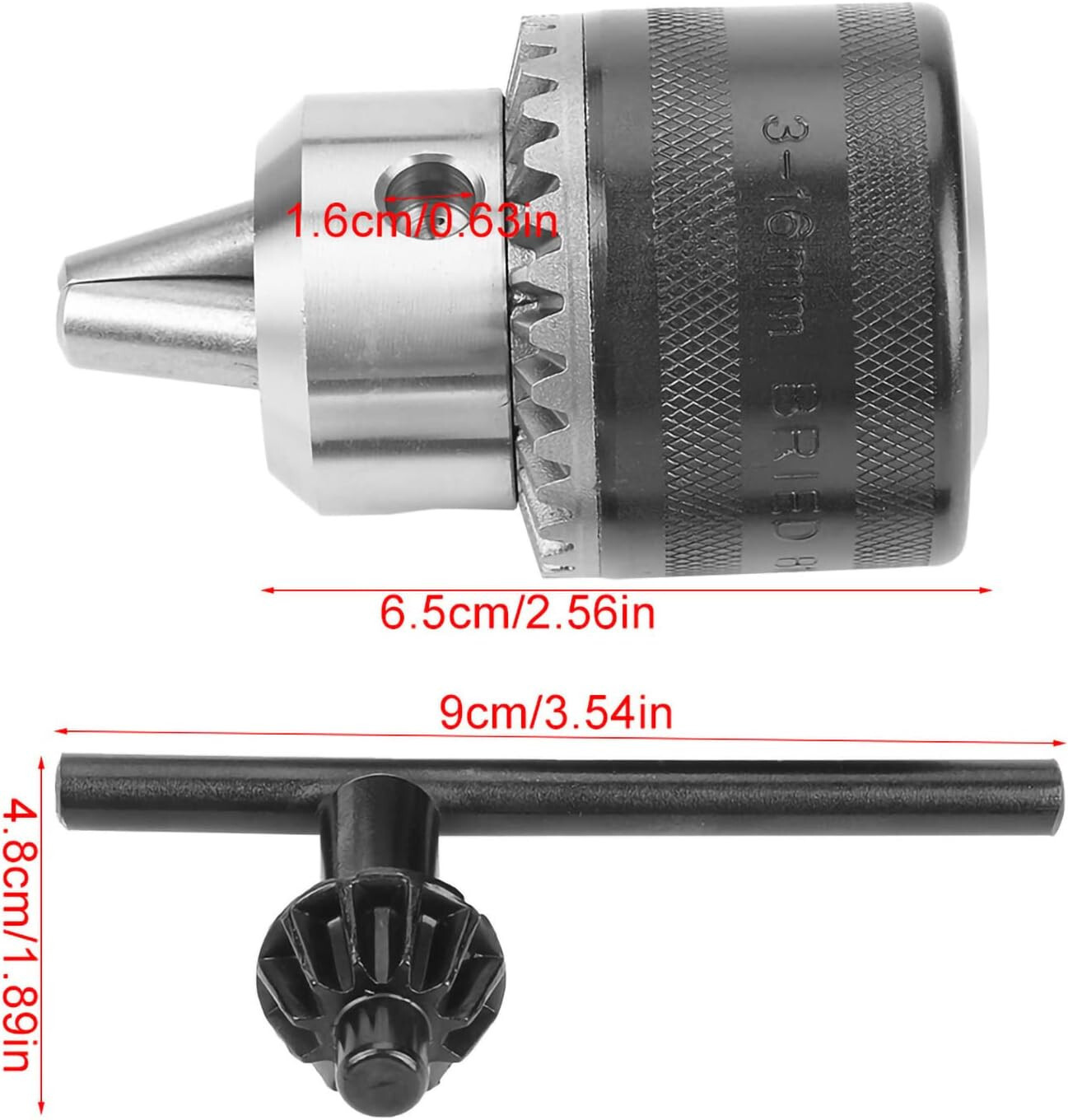 16 mm Konus B18 Zahnkranzbohrfutter Bohrfutter für Schlagbohrer Bohrmaschine neu Bild 3