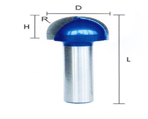 Hartmetall Hohlkehlfräser Oberfräse 8mm Schaft Nr.13