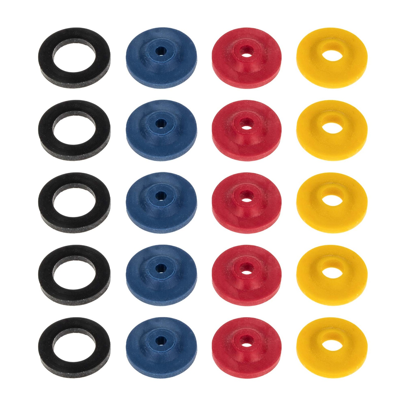 tecuro 20-teiliges Wasser-Spar-Set für Brauseschlauch/Duschkopf - blau rot gelb Bild 3