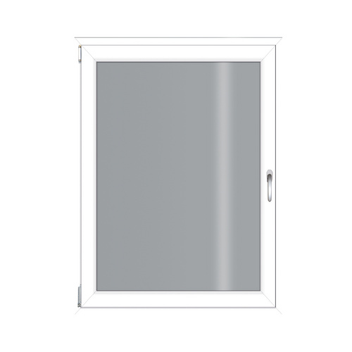 RORO Kunststoff-Fenster »KOMFORT B70«, BxH: 50 x 75 cm, Klarglas - weiss