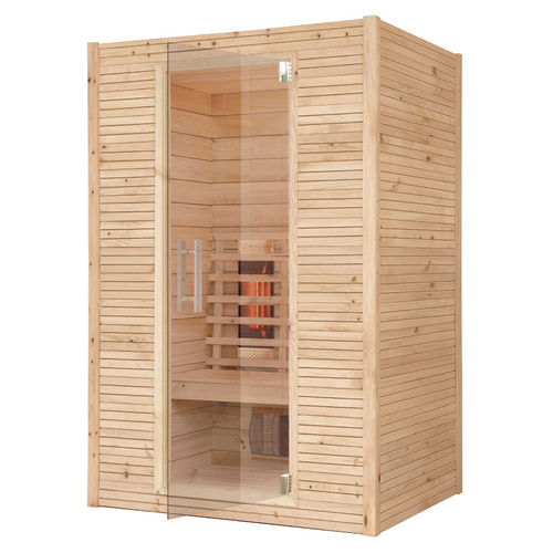 RORO Infrarotkabine »MATTERHORN«, BxHxT: 132 x 102 x 198 cm, geeignet für 2 Personen - beige
