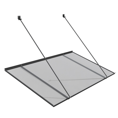 RORO Vordach »Coburg«, anthrazit, BxT: 120 x 69 cm - grau