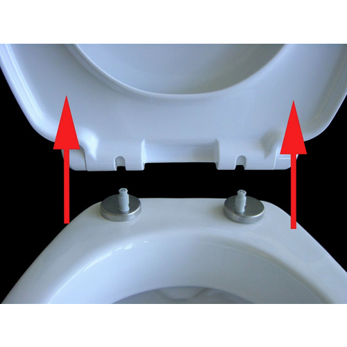 ADOB WC-Sitz, BxT: 37 x 45 cm, Cortina VIP - schwarz Bild 4