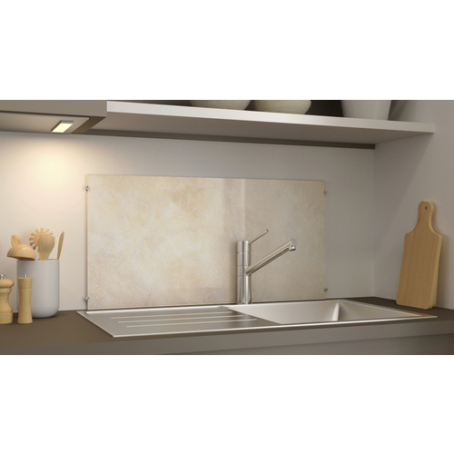 NOVADOORS Glasboard »Light Marble«, mehrfarbig, Glas - bunt