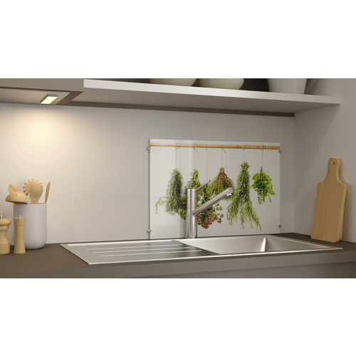 NOVADOORS Glasboard »Dried Herbs«, mehrfarbig, Glas - bunt Bild 2