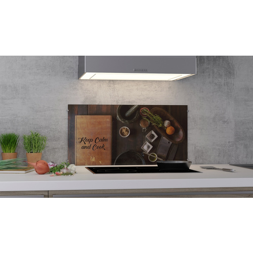 NOVADOORS Glasboard »Keep Calm and Cook«, mehrfarbig, Glas - bunt