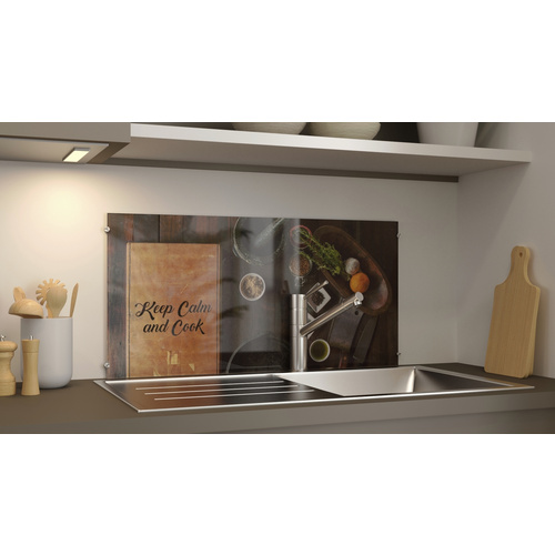 NOVADOORS Glasboard »Keep Calm and Cook«, mehrfarbig, Glas - bunt Bild 2