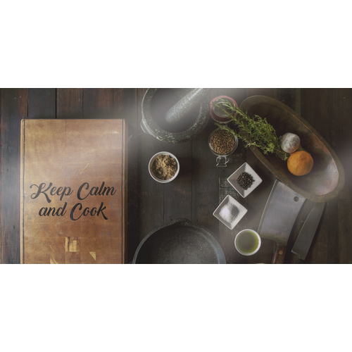 NOVADOORS Glasboard »Keep Calm and Cook«, mehrfarbig, Glas - bunt Bild 3