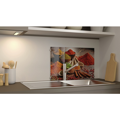 NOVADOORS Glasboard »Oriental Spice«, mehrfarbig, Glas - bunt Bild 2