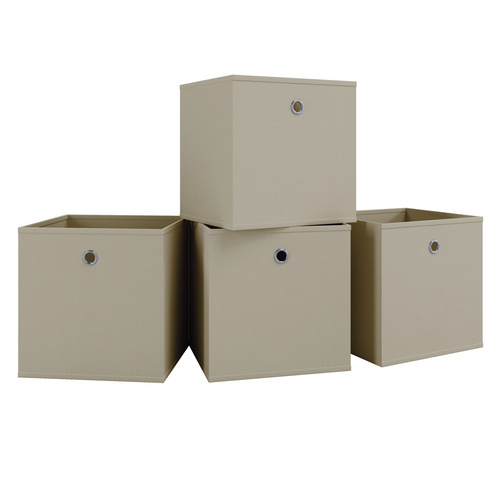 VCM Faltbox »Boxas«, 4er-Set, ohne Deckel, BxHxL: 27 x 28 x 28 cm - weiss