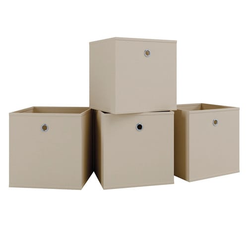 VCM Faltbox »Boxas«, 4er-Set, ohne Deckel, BxHxL: 27 x 28 x 28 cm - weiss