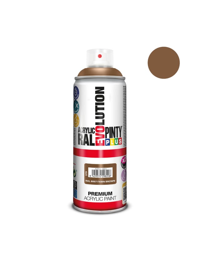 Evolution Sprühfarbe 520 ml, ral 8007 Rehbraun - Pintyplus