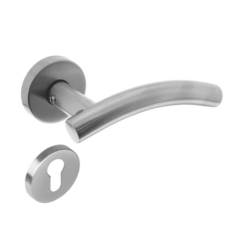 Intersteel Türdrücker »gebogen«, D.50x10 mm PZ-Rosetten