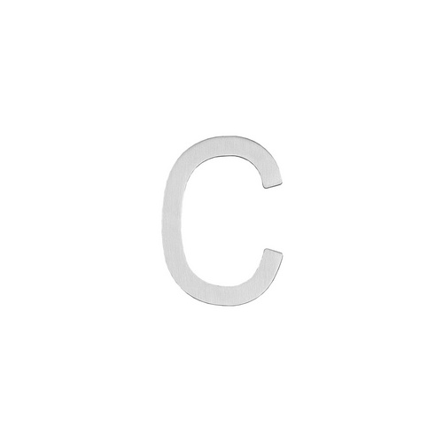Intersteel Hausbuchstabe, Buchstabe C, edelstahlfarben, Stahl - silberfarben