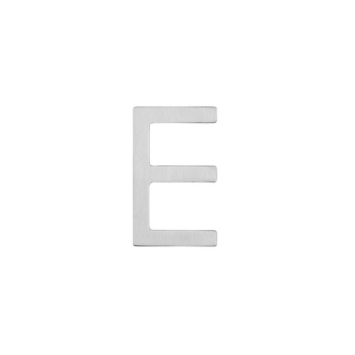 Intersteel Hausbuchstabe, Buchstabe E, edelstahlfarben, Stahl - silberfarben