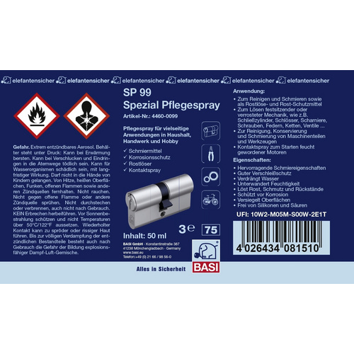 BASI Pflegespray, Breite: , Länge: - blau Bild 2