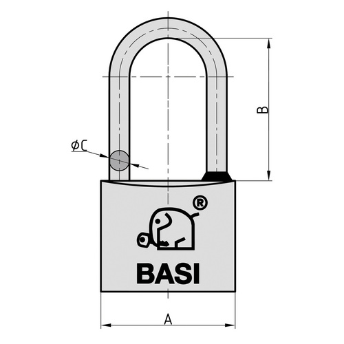 BASI Vorhangschloss »VHS 612H«, in verschiedenen Ausführungen Bild 2