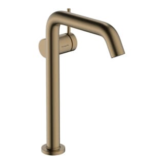 Tecturis s - Waschtischarmatur mit Push-Open-Ablaufgarnitur, CoolStart, EcoSmart, Bronze gebürstet 73373140 - Hansgrohe