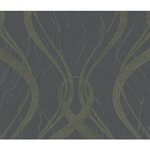 Vliestapete »Opulence Classic«, anthrazit, strukturiert - grau