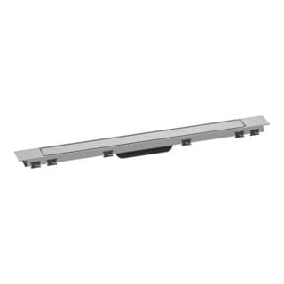 Hansgrohe - RainDrain Match Plus - Duschrinne 80 cm, mit Rost, Stahl gebürstet 56215800