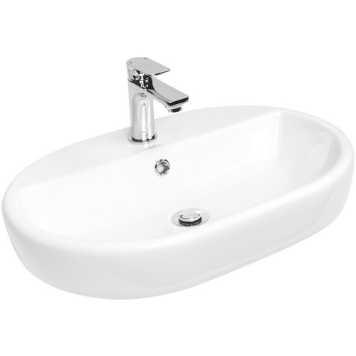 CORNAT Aufsatz-Waschbecken »Caspia Oval«, Breite: 60 cm - weiss
