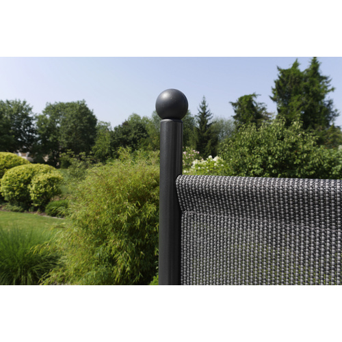 ANGERER FREIZEITMÖBEL Sichtschutz, Stahl/Polyethylen (PE)/Polyvinylchlorid (PVC), HxL: 178 x 82 cm - grau Bild 2