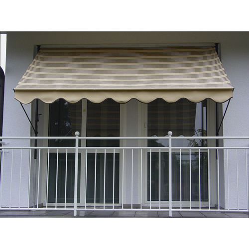 ANGERER FREIZEITMÖBEL Klemmmarkise, BxT: 200x150 cm, beige gestreift