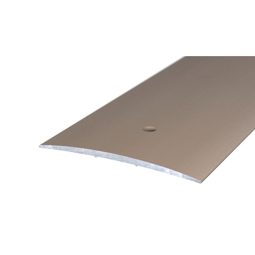 CARL PRINZ Übergangsprofil, BxH: 80 x 5 mm, mittig versenkt gelocht - silberfarben Bild 2