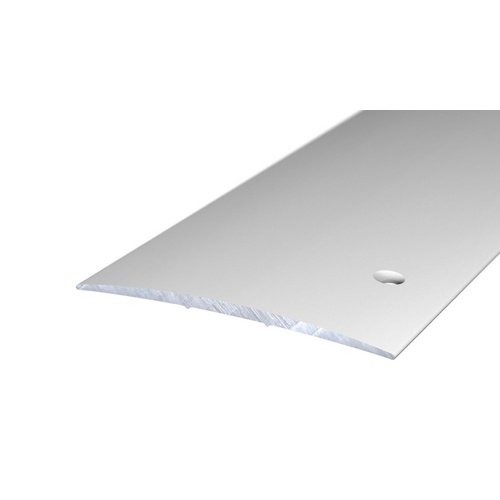 CARL PRINZ Übergangsprofil, BxH: 80 x 5 mm, seitlich versenkt gelocht - silberfarben Bild 2