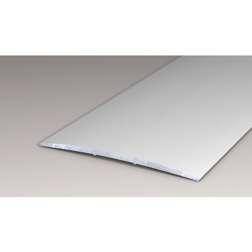 CARL PRINZ Übergangsprofil, BxH: 80 x 5 mm, ungelocht - silberfarben