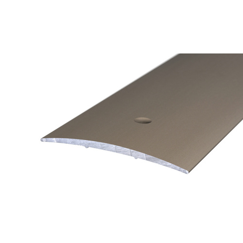 CARL PRINZ Übergangsprofil, BxH: 60 x 5 mm, mittig versenkt gelocht - silberfarben Bild 2