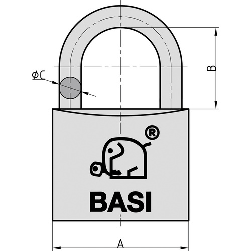 BASI Vorhangschloss »VHS 611«, in verschiedenen Ausführungen Bild 2