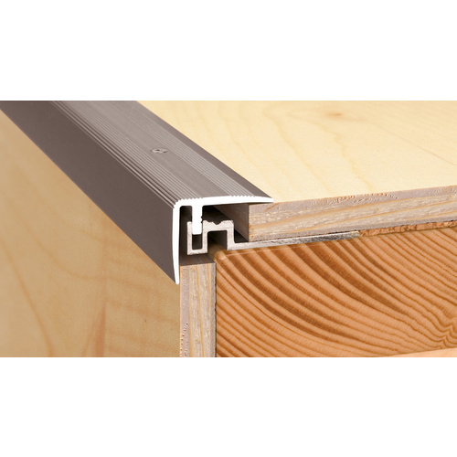 CARL PRINZ Treppenkantenprofil »PS 400«, BxH: 38 x 35 mm, versenkt gelocht - silberfarben Bild 4