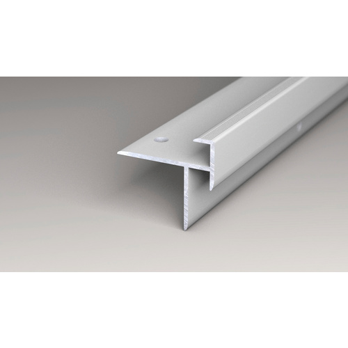 CARL PRINZ Treppenkantenprofil, BxH: 38 x 35.4 mm, versenkt gelocht - silberfarben