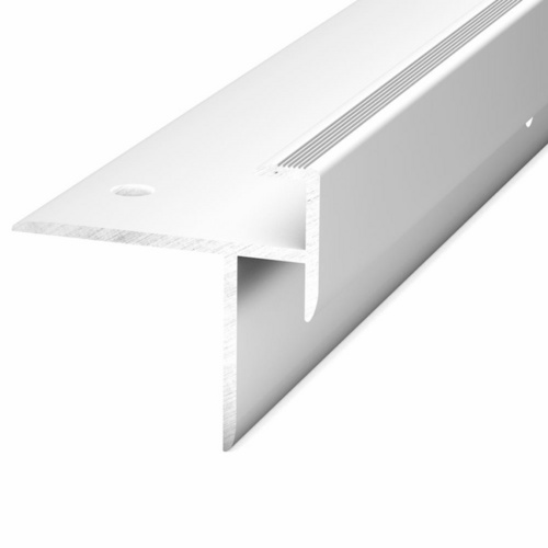 CARL PRINZ Treppenkantenprofil, BxH: 38 x 35.4 mm, versenkt gelocht - silberfarben Bild 4