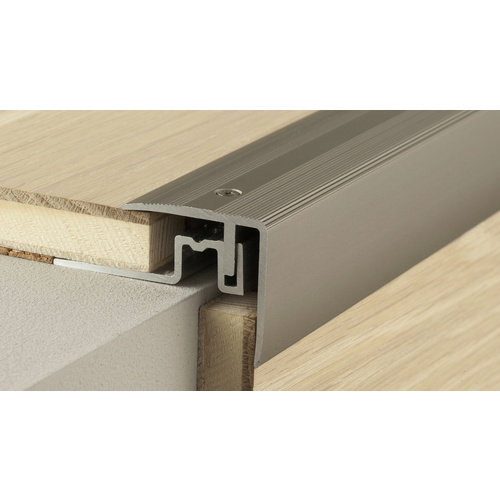 CARL PRINZ Treppenkantenprofil »PS 400«, BxH: 30 x 25 mm, versenkt gelocht - silberfarben