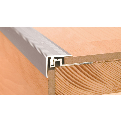 CARL PRINZ Treppenkantenprofil »PS 400«, BxH: 30 x 25 mm, versenkt gelocht - silberfarben Bild 3