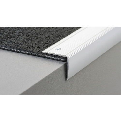 CARL PRINZ Treppenkantenprofil »NOVA«, BxH: 35 x 30 mm, versenkt gelocht - silberfarben