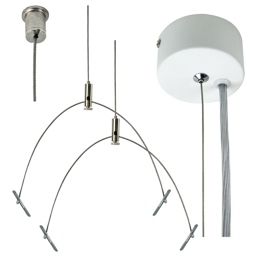 E2 Abhängung »LINEARO L«, BxL: x 1500 0,30 kg, 230 V - weiss