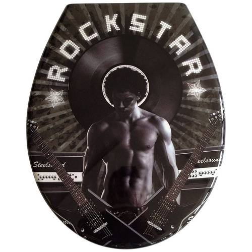 ADOB WC-Sitz »Black Rockstar«, mit Absenkautomatik - bunt Bild 4
