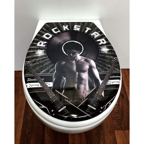 ADOB WC-Sitz »Black Rockstar«, mit Absenkautomatik - bunt Bild 5