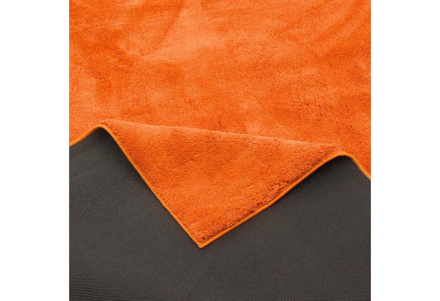 Pergamon Luxus Super Soft Hochflor Langflor Teppich Silky Orange 80x150cm