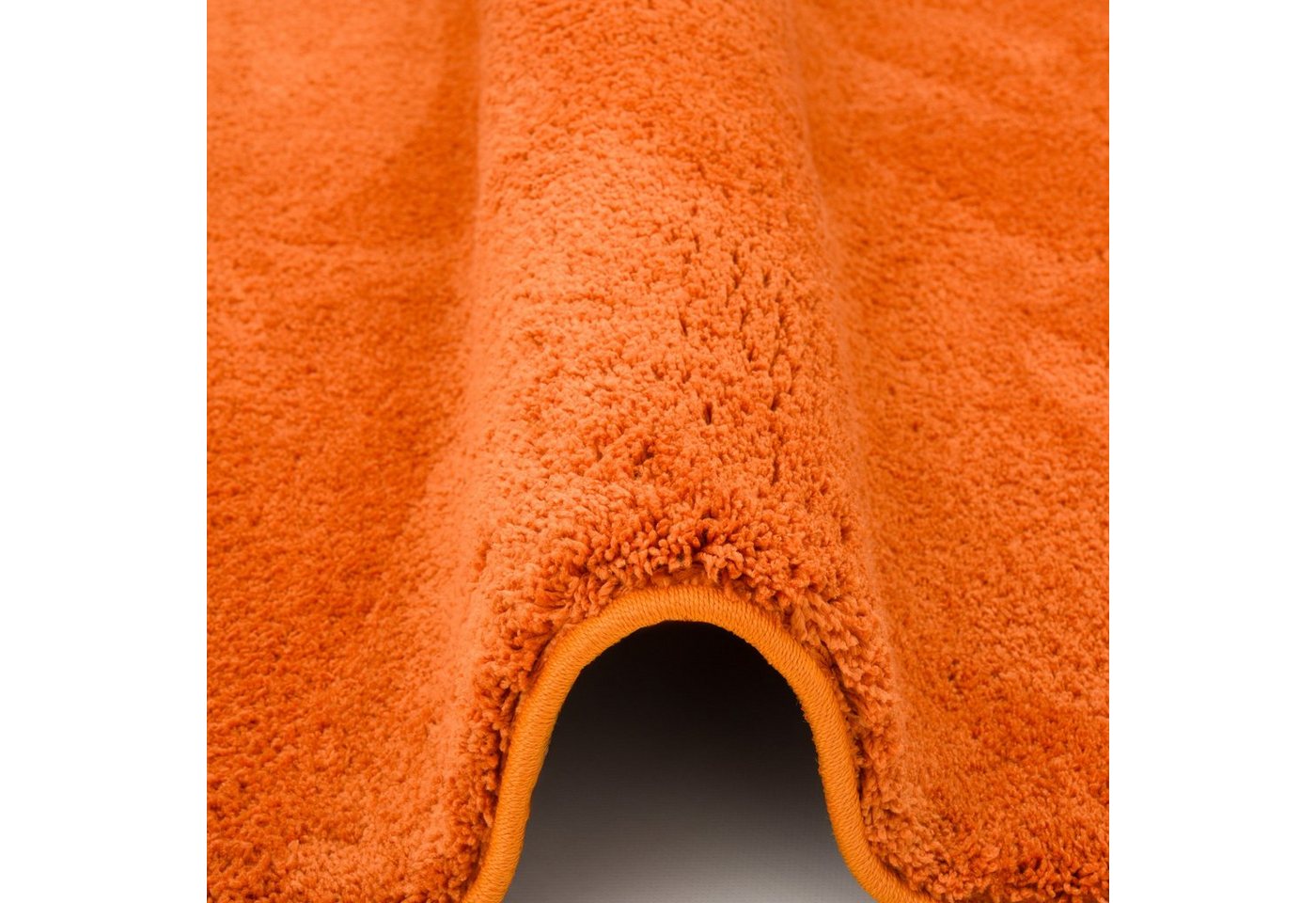Pergamon Luxus Super Soft Hochflor Langflor Teppich Silky Orange 80x150cm Bild 5
