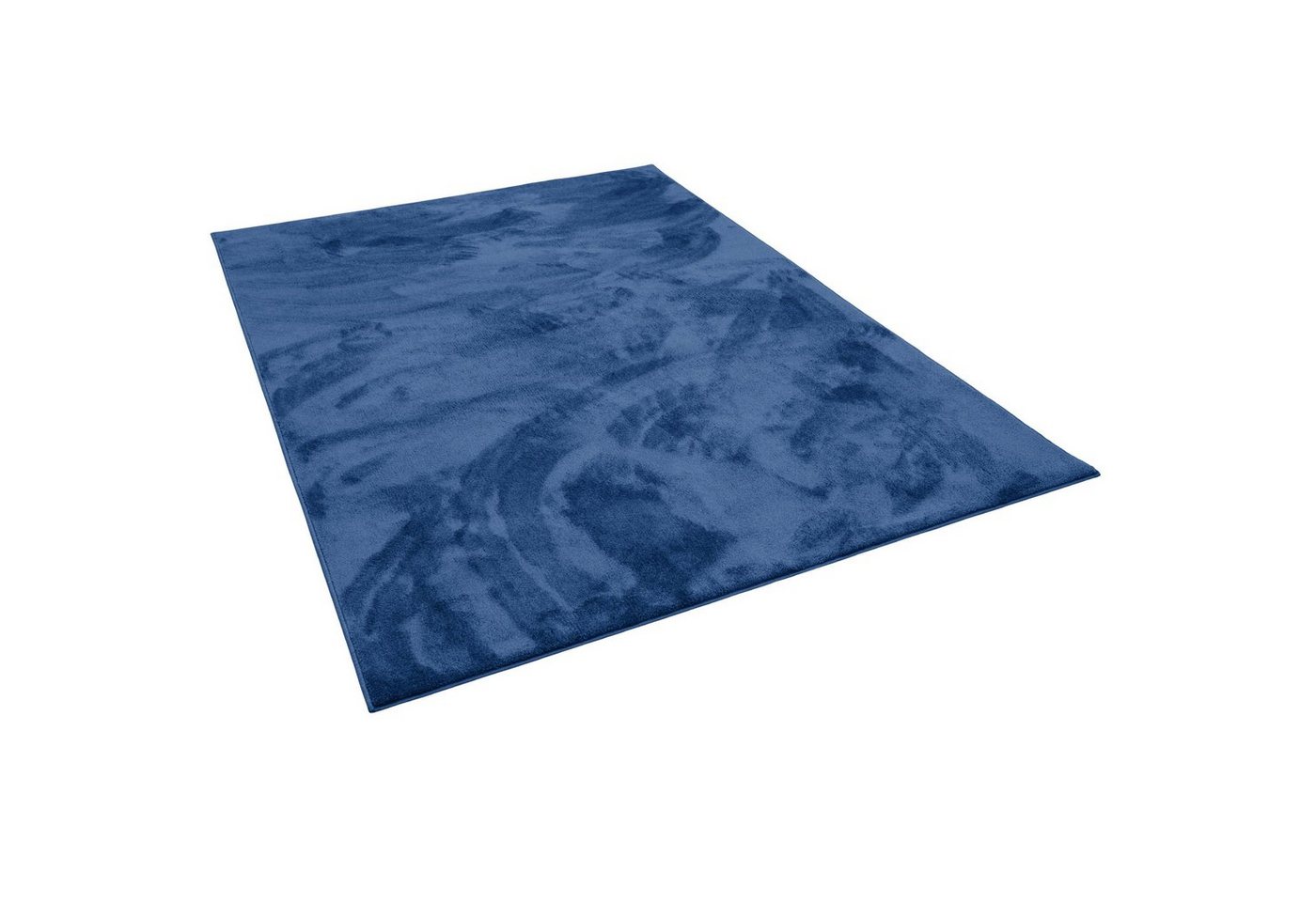 Pergamon Luxus Super Soft Hochflor Langflor Teppich Melia Dunkelblau 80x150cm Bild 3