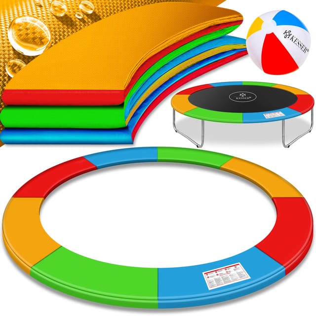 Trampolin Randabdeckung ø 244 , 305 , 366 , 426 cm , 30cm breit 100% UV-beständig reißfest Federabdeckung Bunt / 366 cm - Kesser