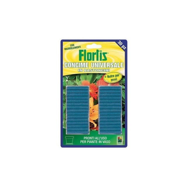 Iperbriko - Flortis Universaldünger, blaue Sticks, 40 g, für Topfpflanzen und Blumen