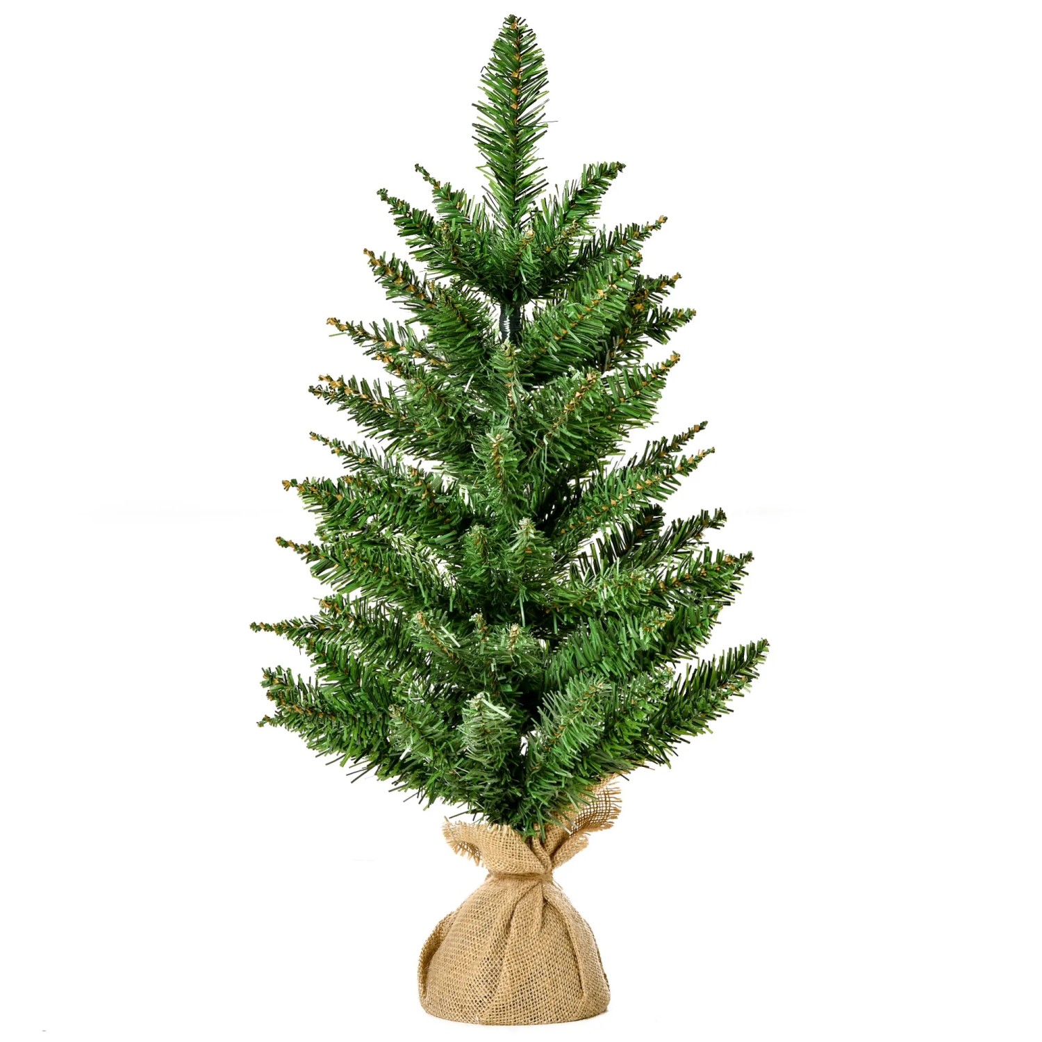 HOMCOM Weihnachtsbaum für Tisch 0,6 m 70 Zweige