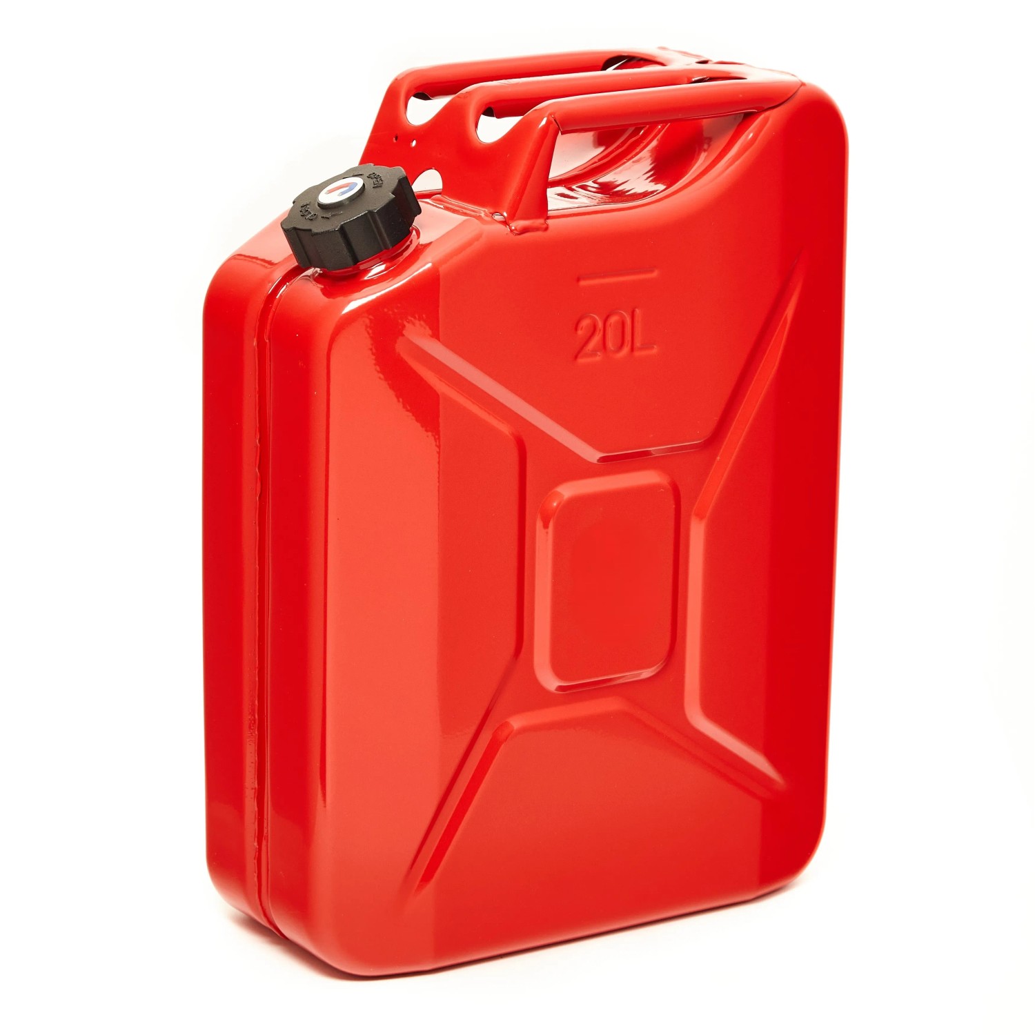 BW Kraftstoffkanister Metall Benzinkanister 20 Liter mit Schraubverschluss Rot RAL 3000 TÜV-geprüft und UN-Zulassung Made in Europe