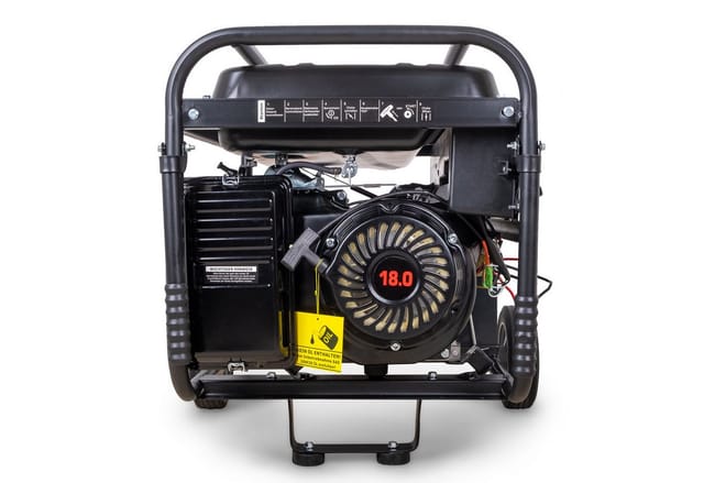 DeTec. 7 kW Benzin Stromgenerator DT LB7500E 3 400V Stromerzeuger Starkstrom Generator E Start 3 Phasen Stromaggregat 18 PS Motor
