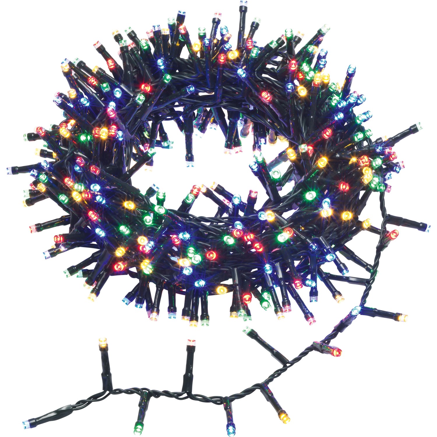 OBI Lichterkette Außen 400 LEDs Multicolor 11 m Grün